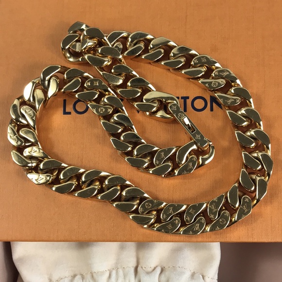 ✨CHUNKY✨ THICK CHAIN NECKLACE LOUIS VUITTON